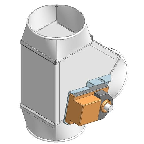 2-way switch 45° OK160 with 230V motor