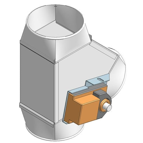 2-way switch 45° OK160 with 24V motor