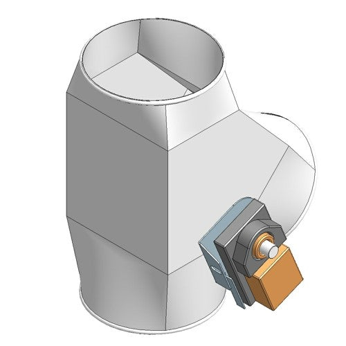 2-way switch 45° OK200 with 230V motor