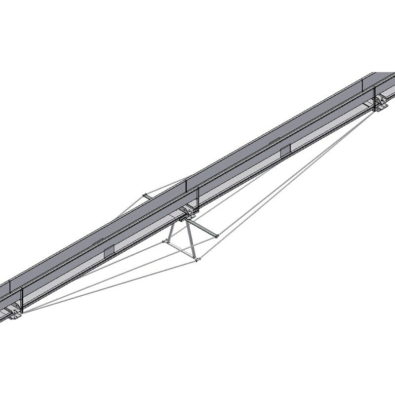 Single set of stays with side wires T19V