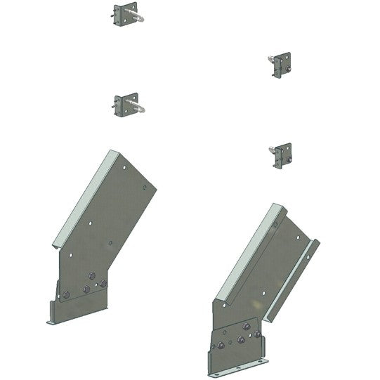 Brackets for floor end of