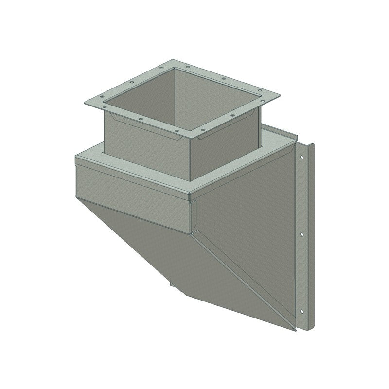 Inlet piece 90ø 240x240 T54
