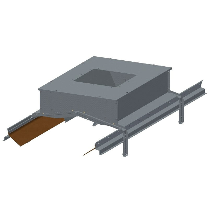 Inlet hopper for free flow