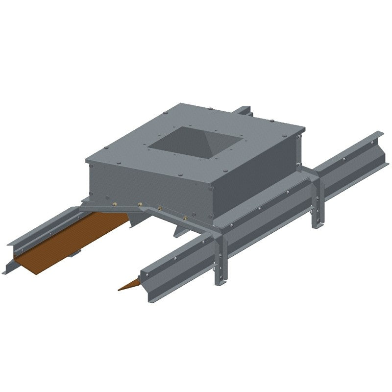 Inlet hopper for free flow,