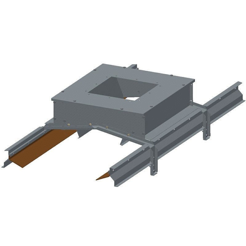 Inlet hopper for free flow