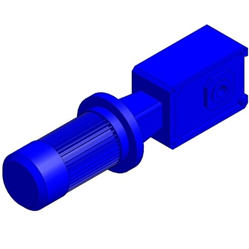 Conical wheel geared motor TF90B