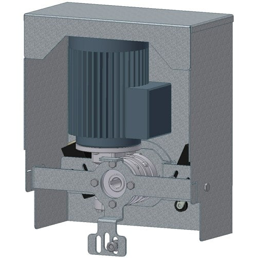 Motor and 2 limit stops