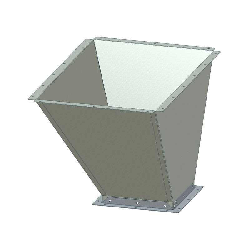 Collecting hopper for outlet
