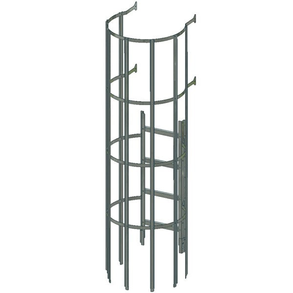 Ladder section 2,4 m w/backguard