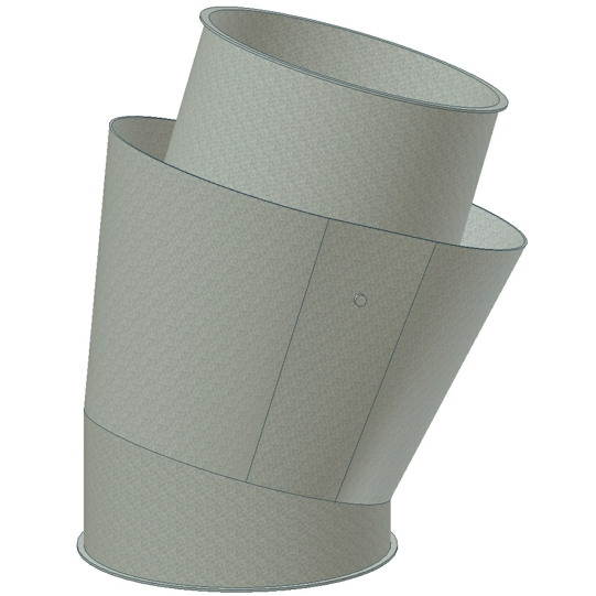 Swivel outlet dia. 300 2,0 mm