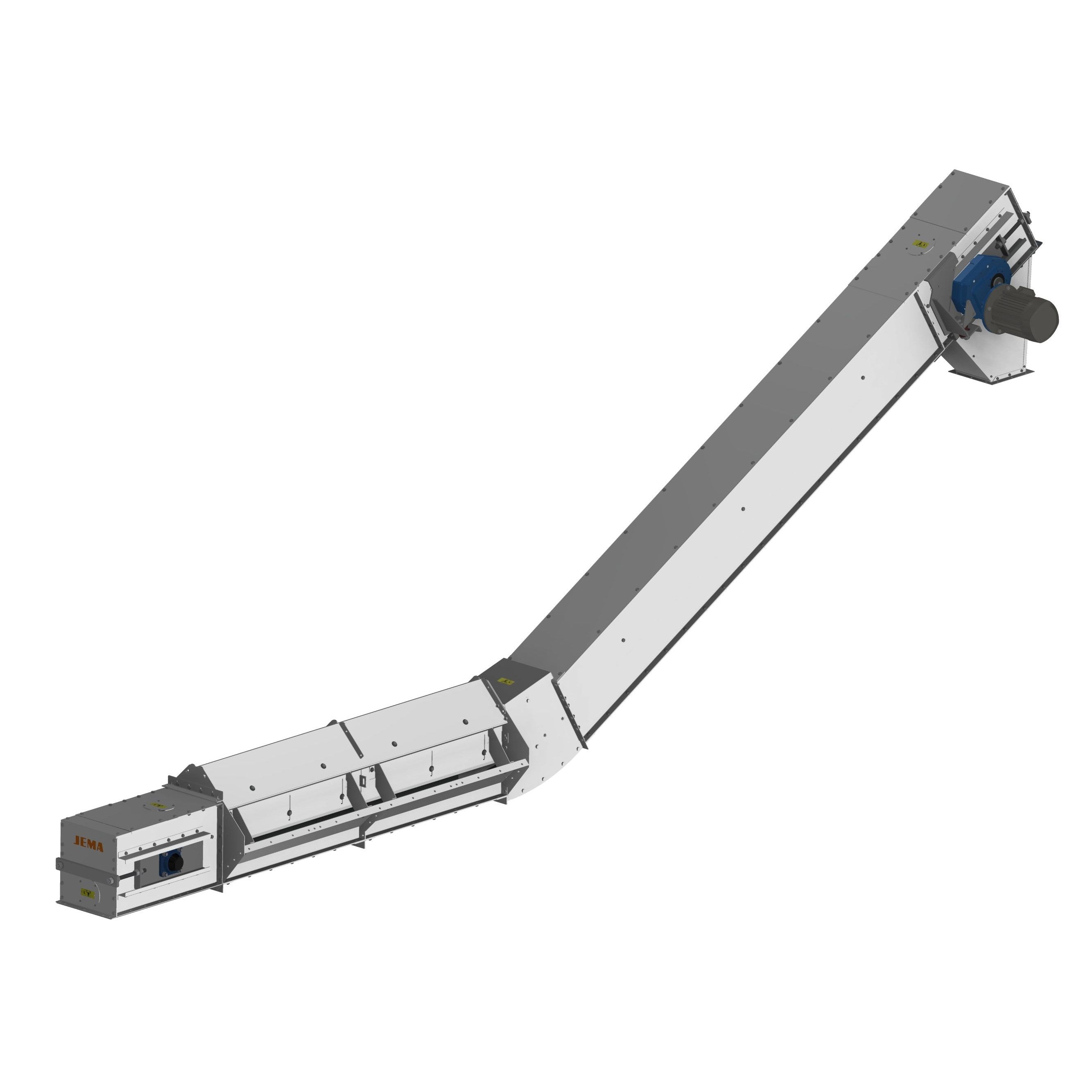T57 Chain conveyor with 30° bend