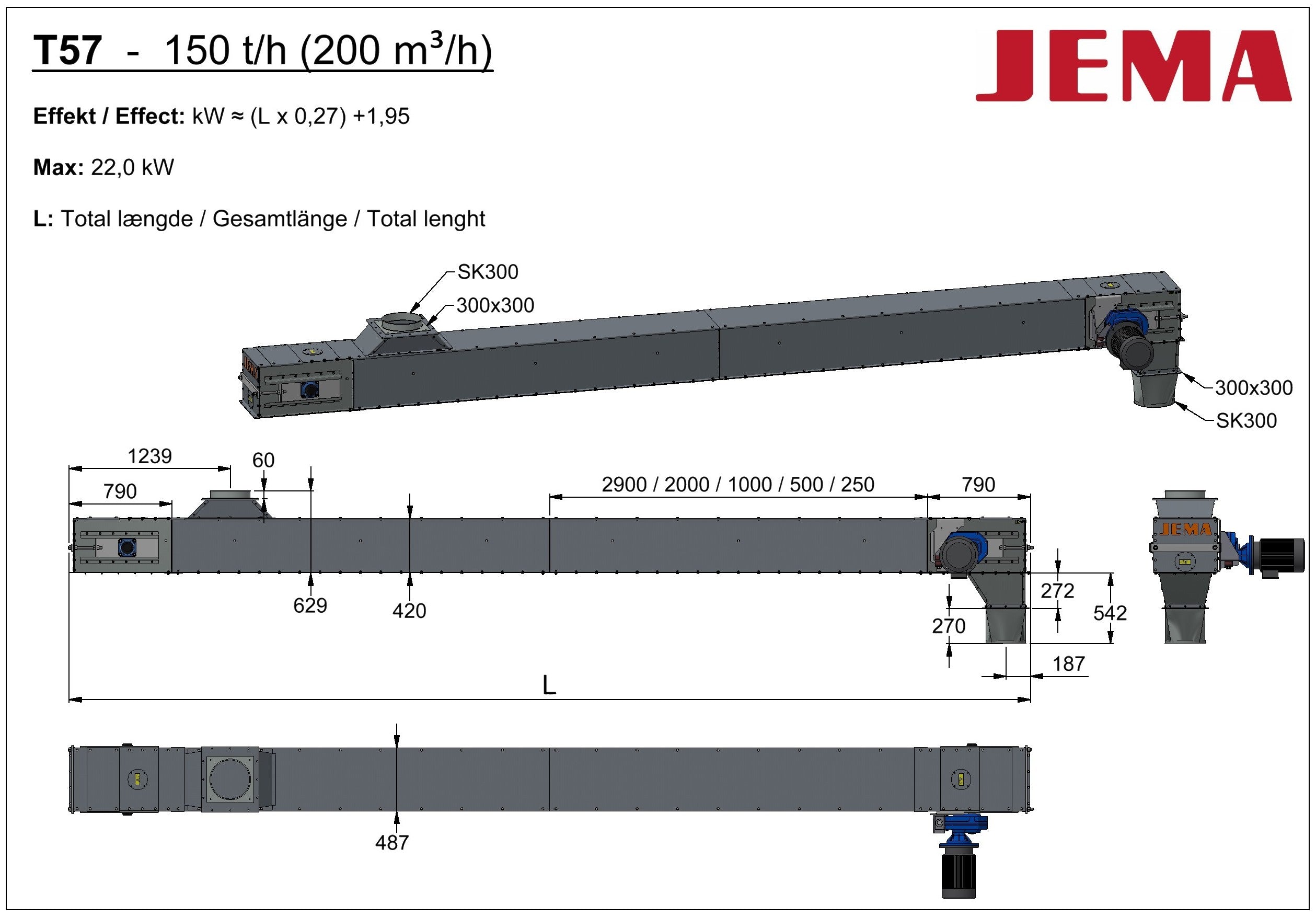 T57 Chain conveyer - horizontal