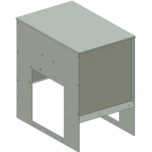 Hopper with cover for 0,5 m