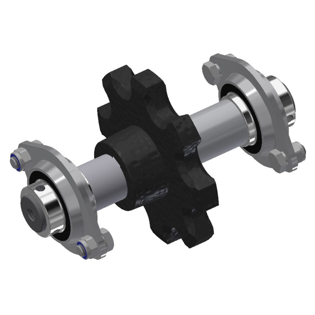 Shaft set Ø25 L:186mm for