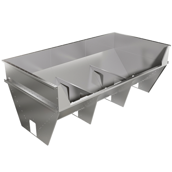 Tipping hopper for T45