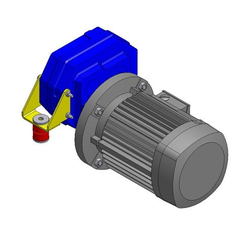 Shaft mounted gear motor,