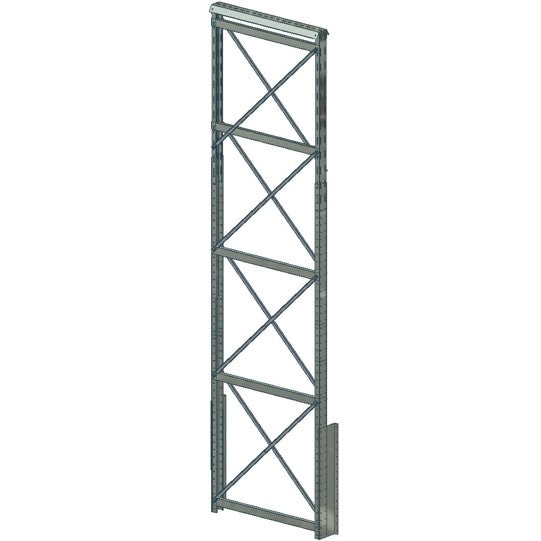 Leg for conveyor/catwalk on silo