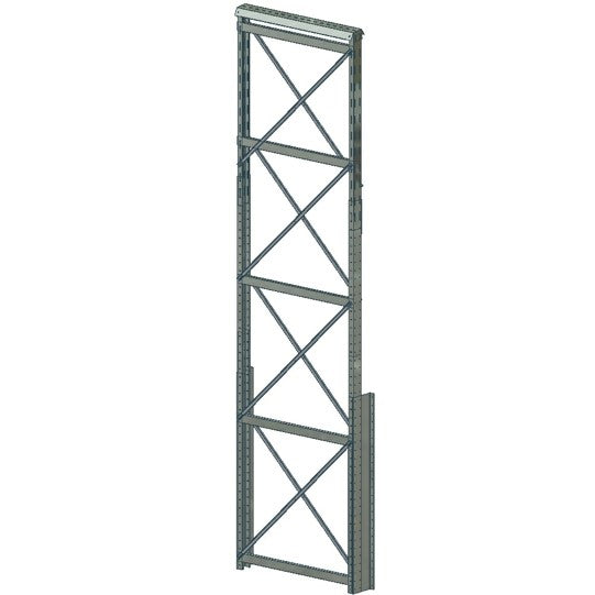 Leg for conveyor/catwalk on silo