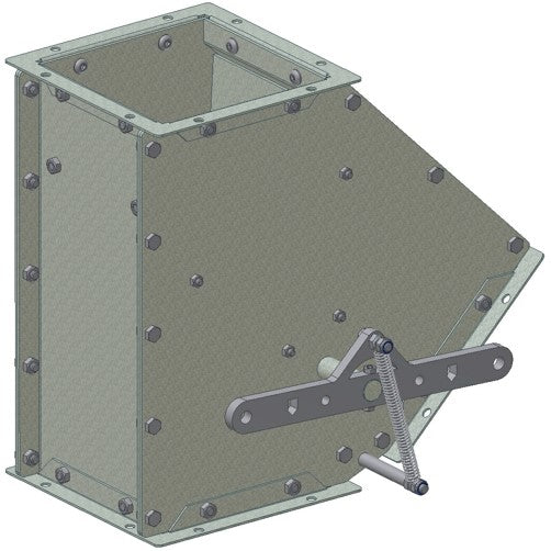 2-way switch 45°, 180x180, 3,0 mm