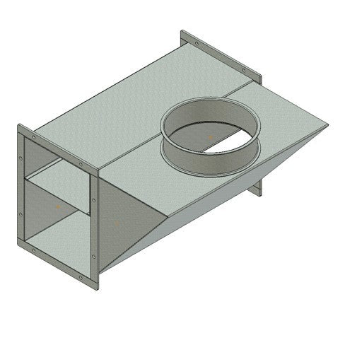 Extension 0,5 m. T45, w/side inlet
