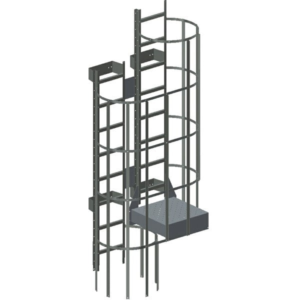 Rest platform for ladder
