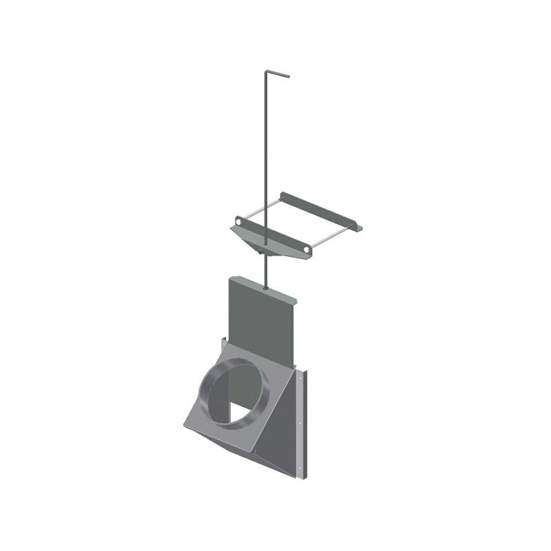 Inlet with regulation, 45ø,