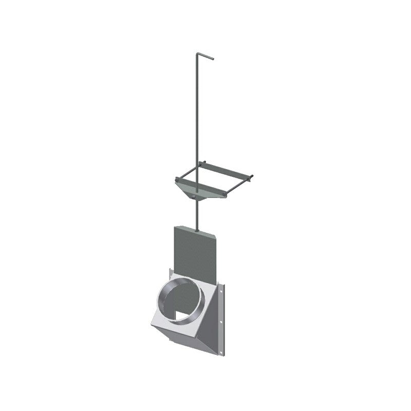 Inlet with regulation, 45ø,