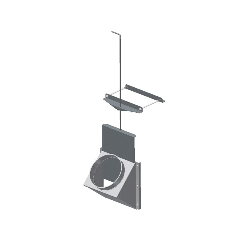 Inlet with regulation, 45ø,