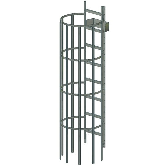 Ladder section 2,4 m w/backguard