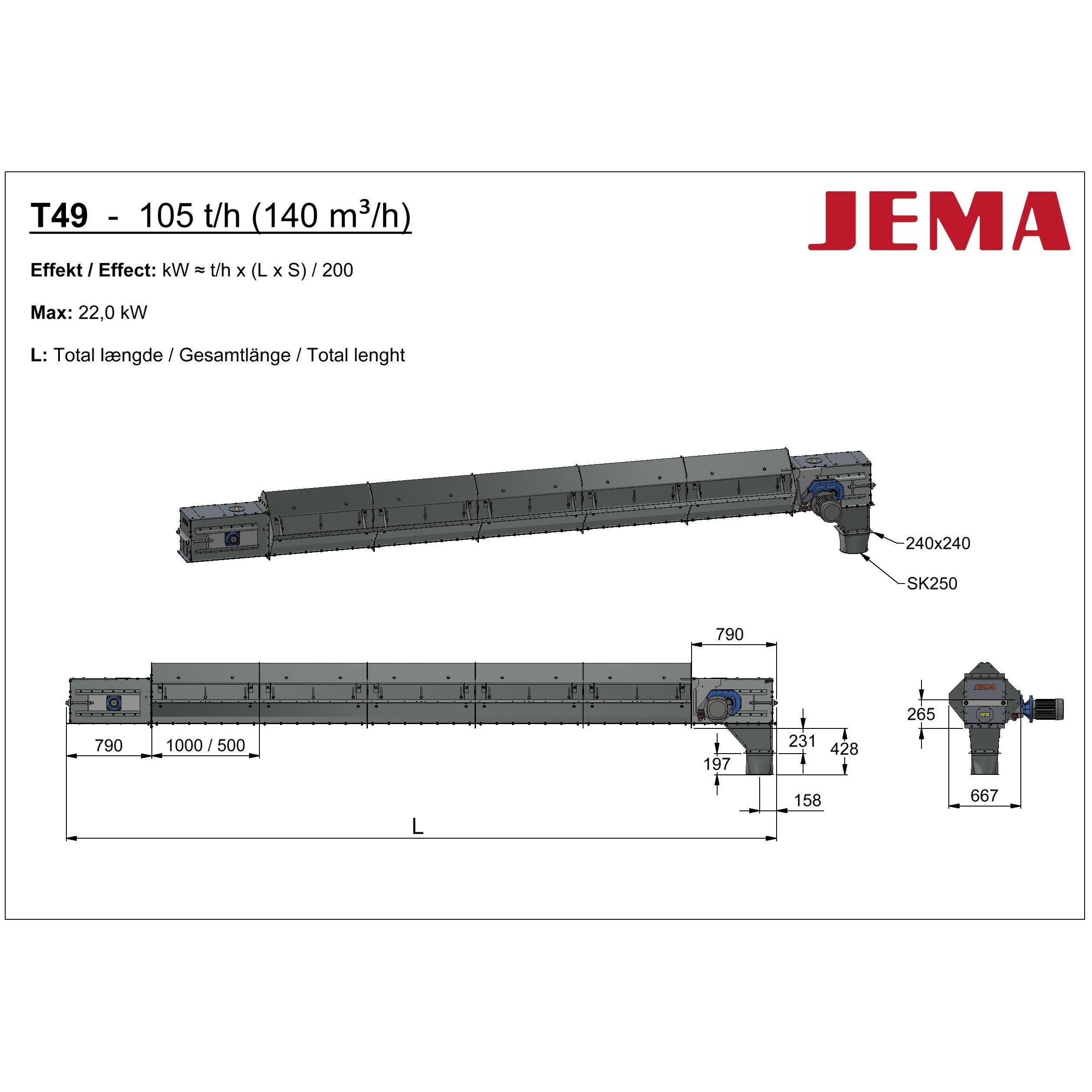 T49 Intake conveyor - horizontal