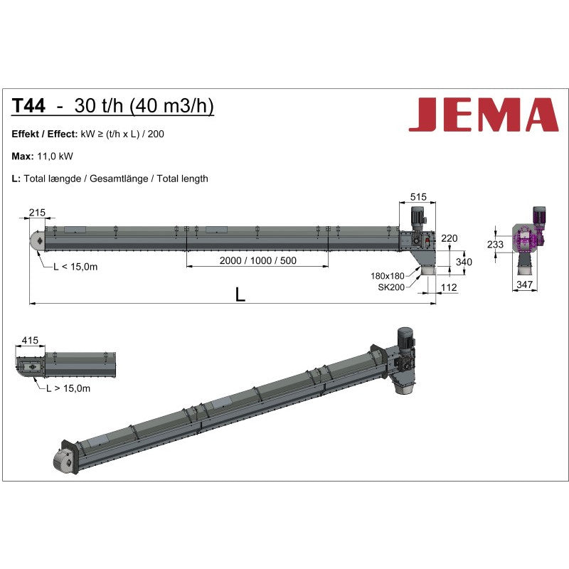 T44 Intake conveyer - horizontal