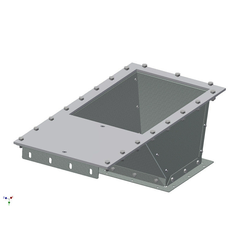 Outlet hopper 90ø with PEHD
